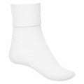 Ankle socks-turn over in White
